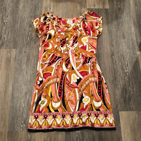 ECI Dresses & Skirts - Pucci inspired garden party scarf midi dress